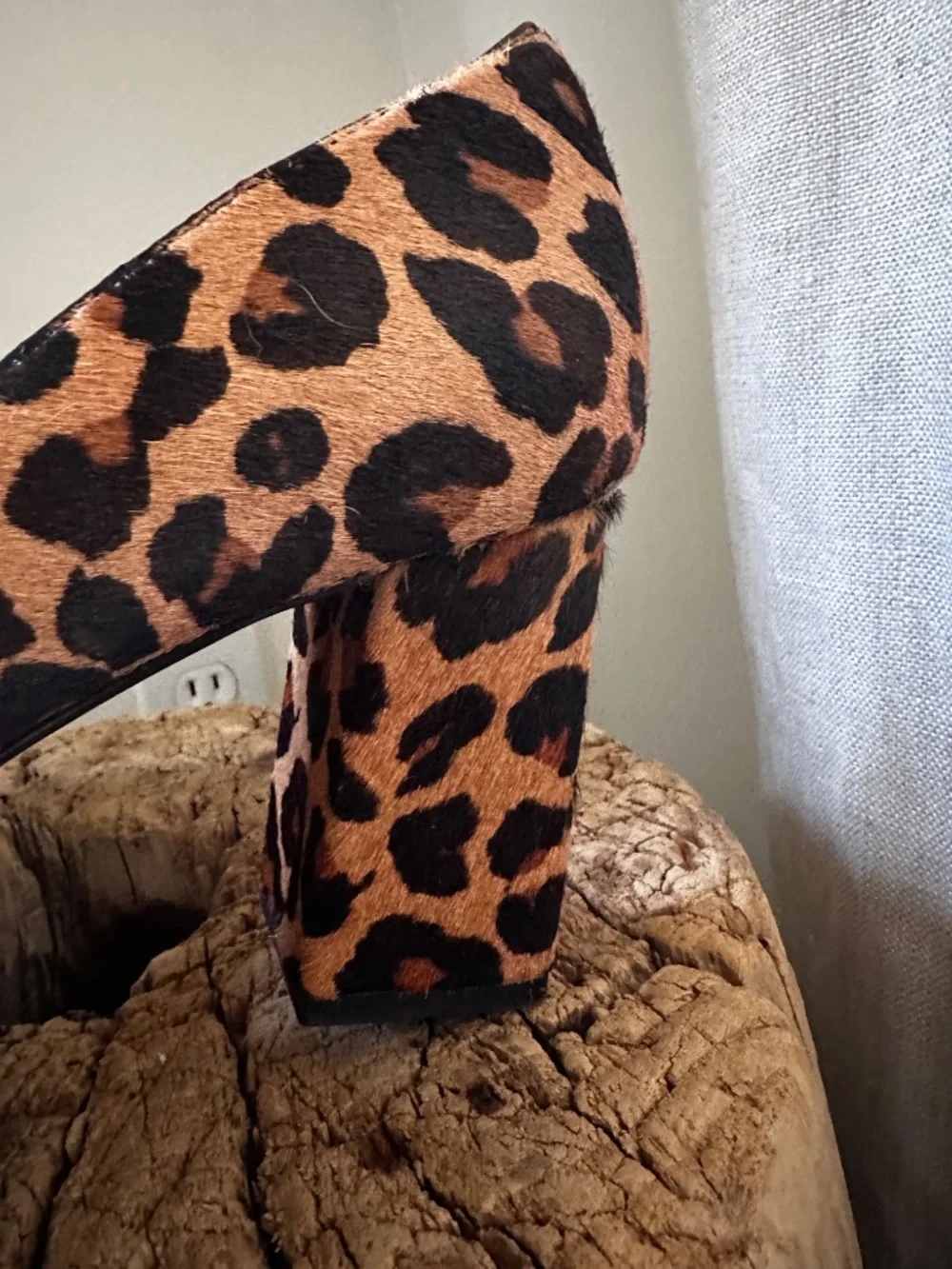 Inc International Leopard Print Heels in 8.5